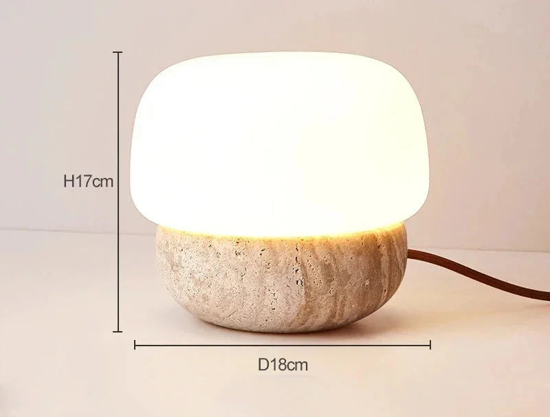 Andorra Travertine Table Lamp