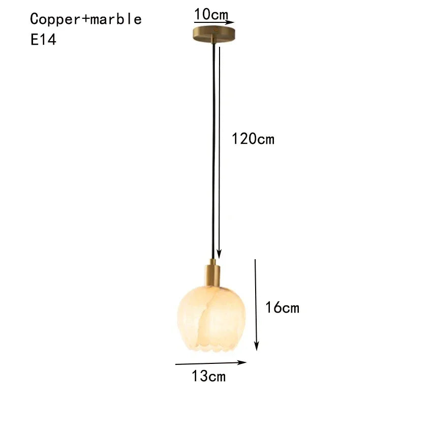 Anmossa Alabaster Pendant Light