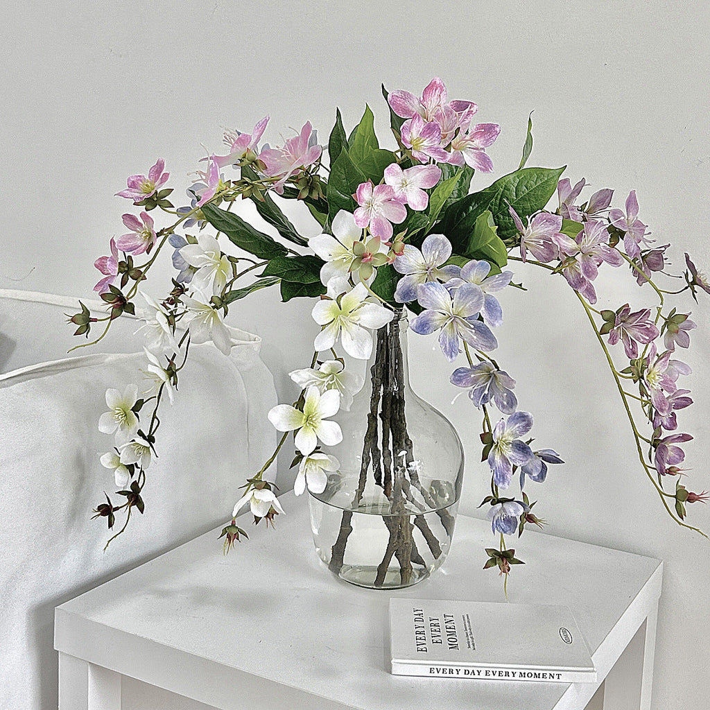 Artificial Flower Bouquet White Pink | TheKanta