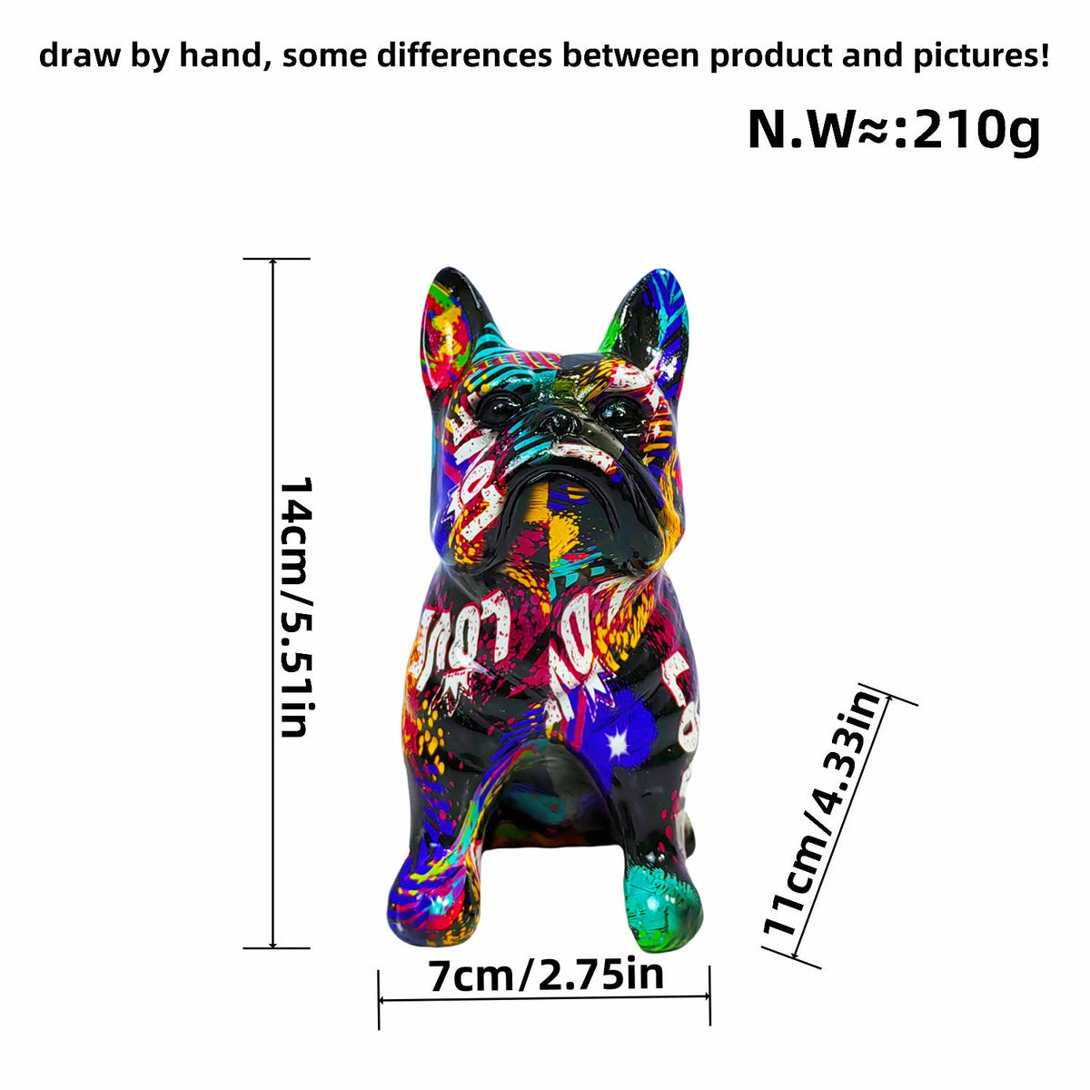 Artistically Designed Bulldog Figure | TheKanta
