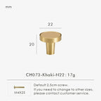 Ashmesa Brass & Cow Leather Handle