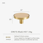 Ashmesa Brass & Cow Leather Handle