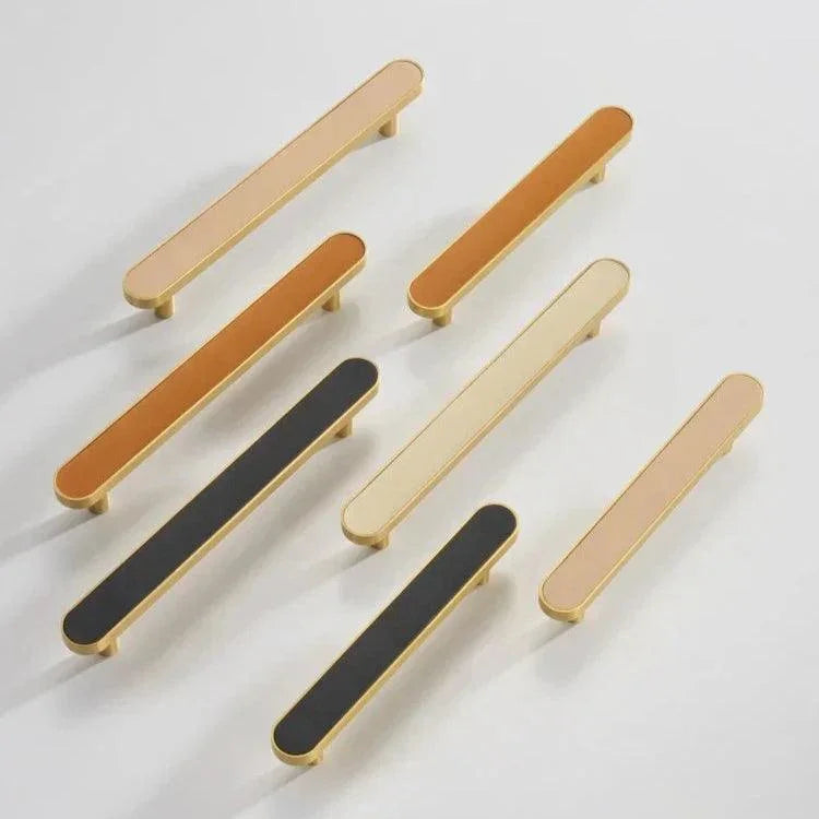 Ashmesa Brass & Cow Leather Handle