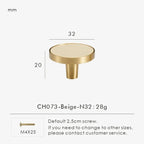 Ashmesa Brass & Cow Leather Handle