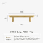 Ashmesa Brass & Cow Leather Handle