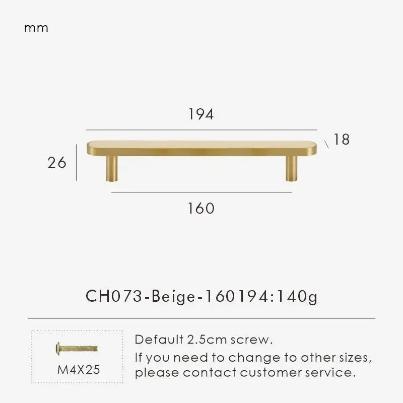 Ashmesa Brass & Cow Leather Handle