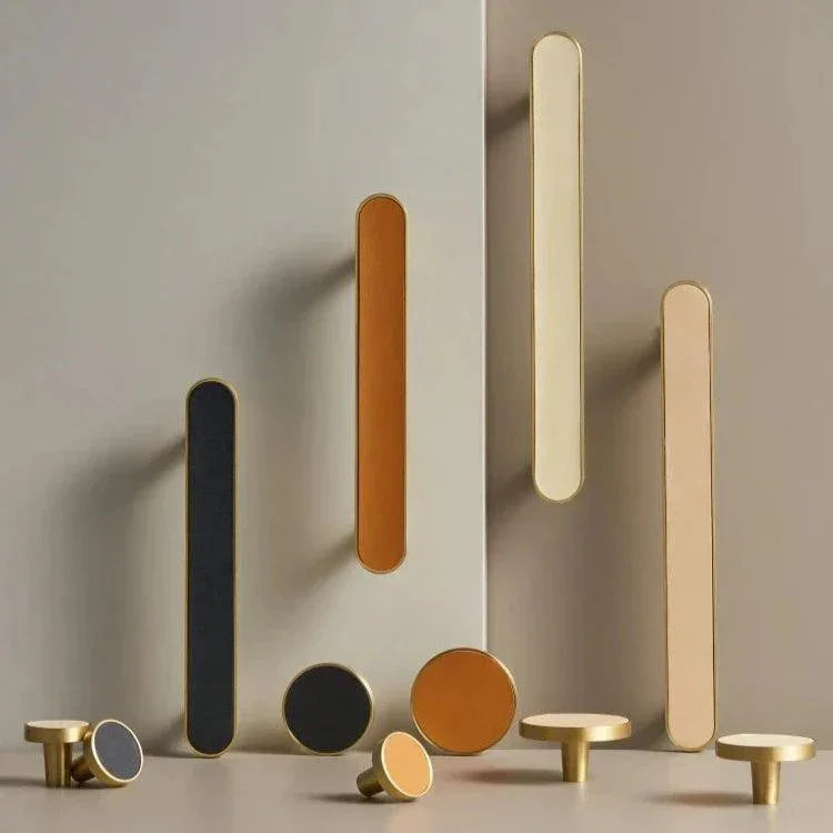 Ashmesa Brass & Cow Leather Handle