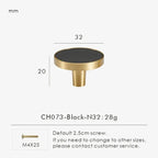 Ashmesa Brass & Cow Leather Handle