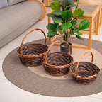 Basket Small Brown Distinctive Decorative Design | TheKanta