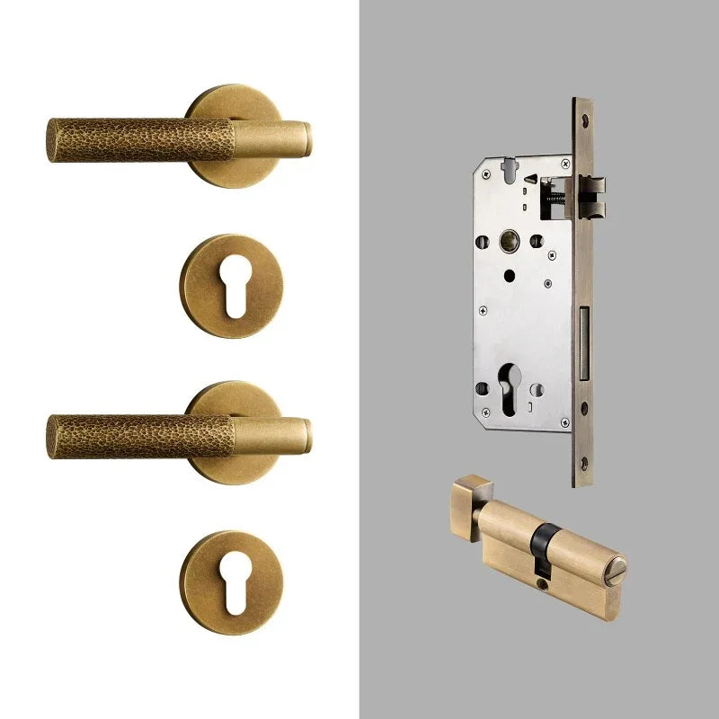 Belndora Brass Door Lock Set
