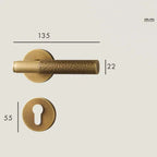 Belndora Brass Door Lock Set