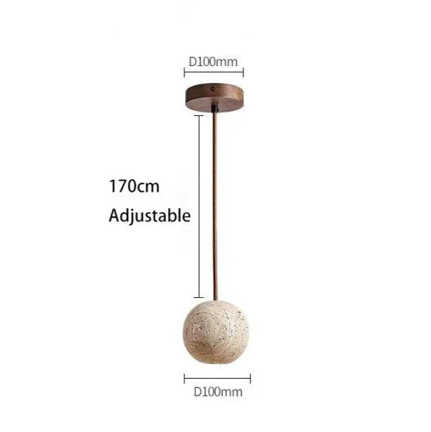 Berbeda Travertine Pendant Lamp