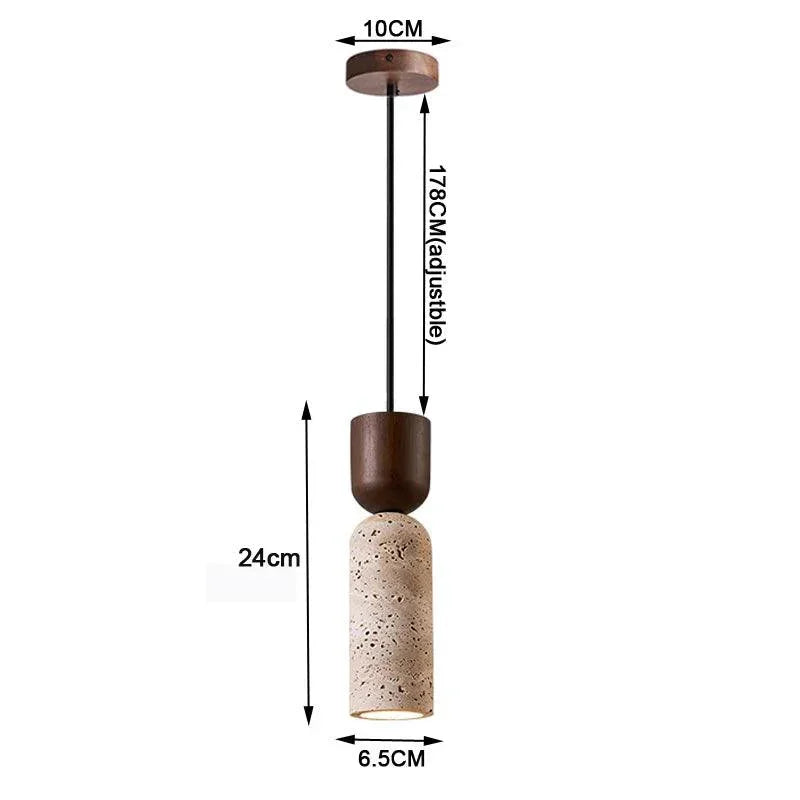 Bersira Travertine Pendant Lamp