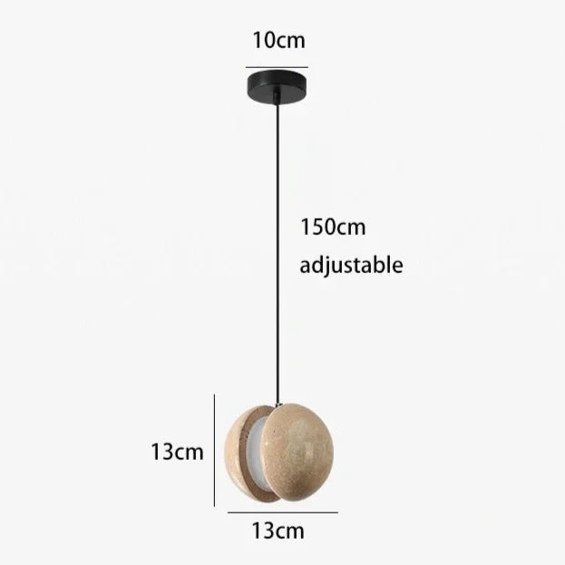 Bertara Travertine Pendant Lamp
