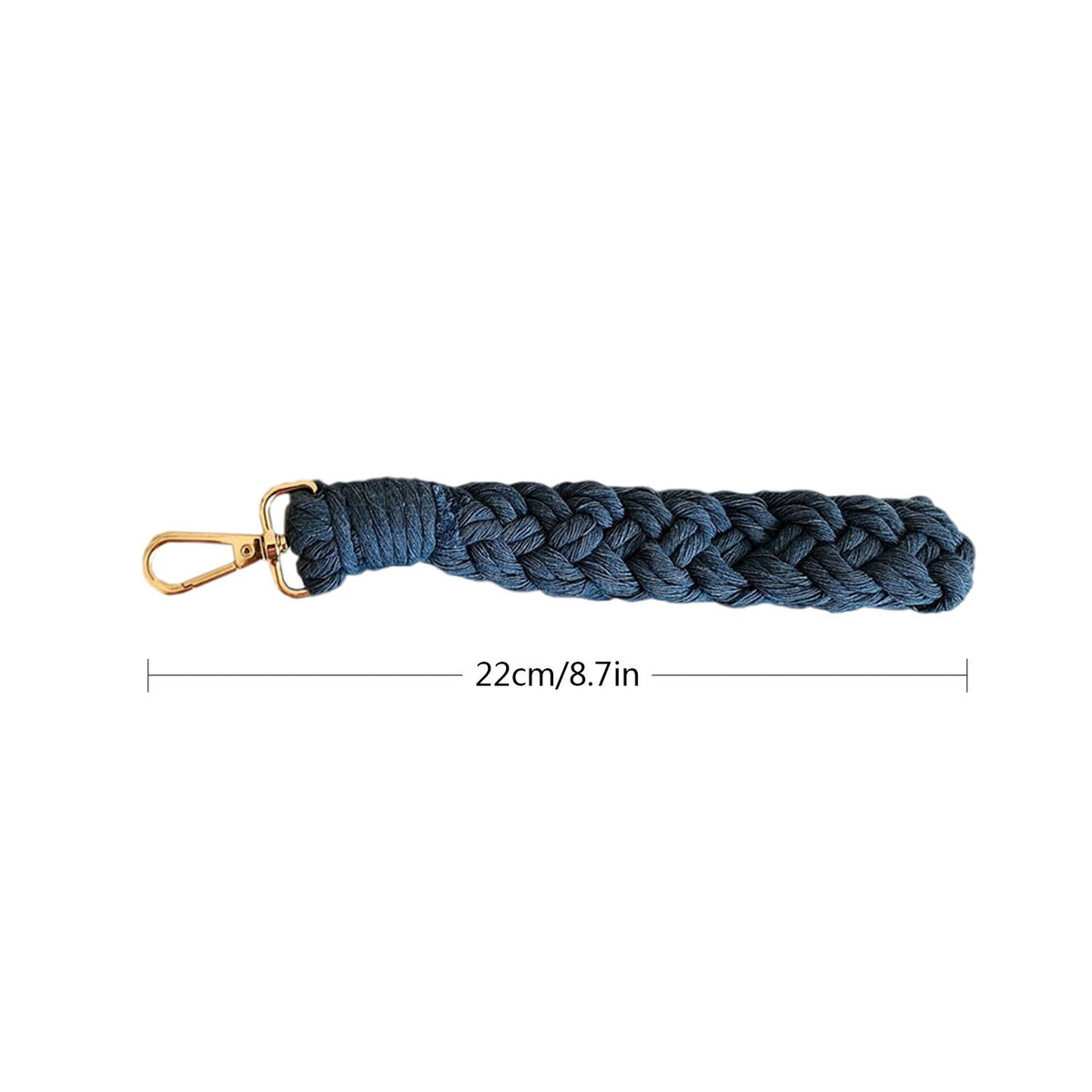 Braided Keychain Holder Cotton Textile Handwoven | TheKanta