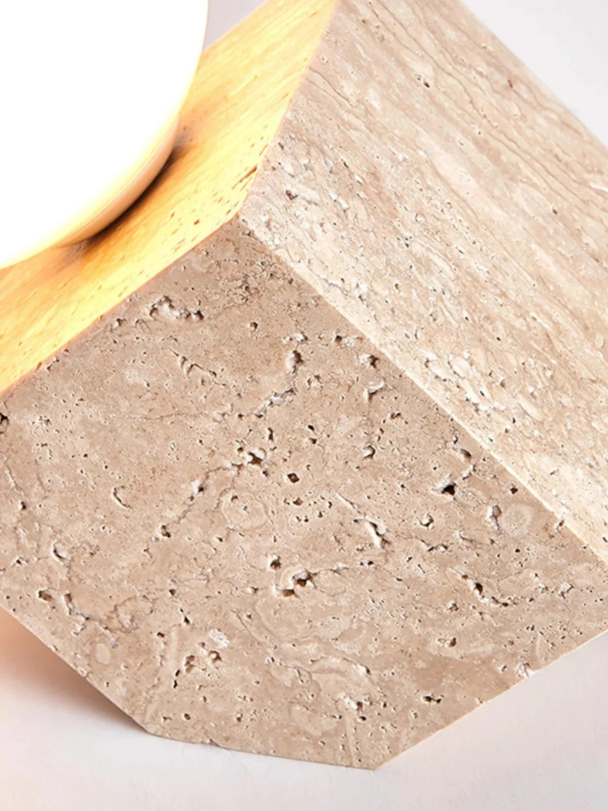 Bramford Travertine Table Lamp