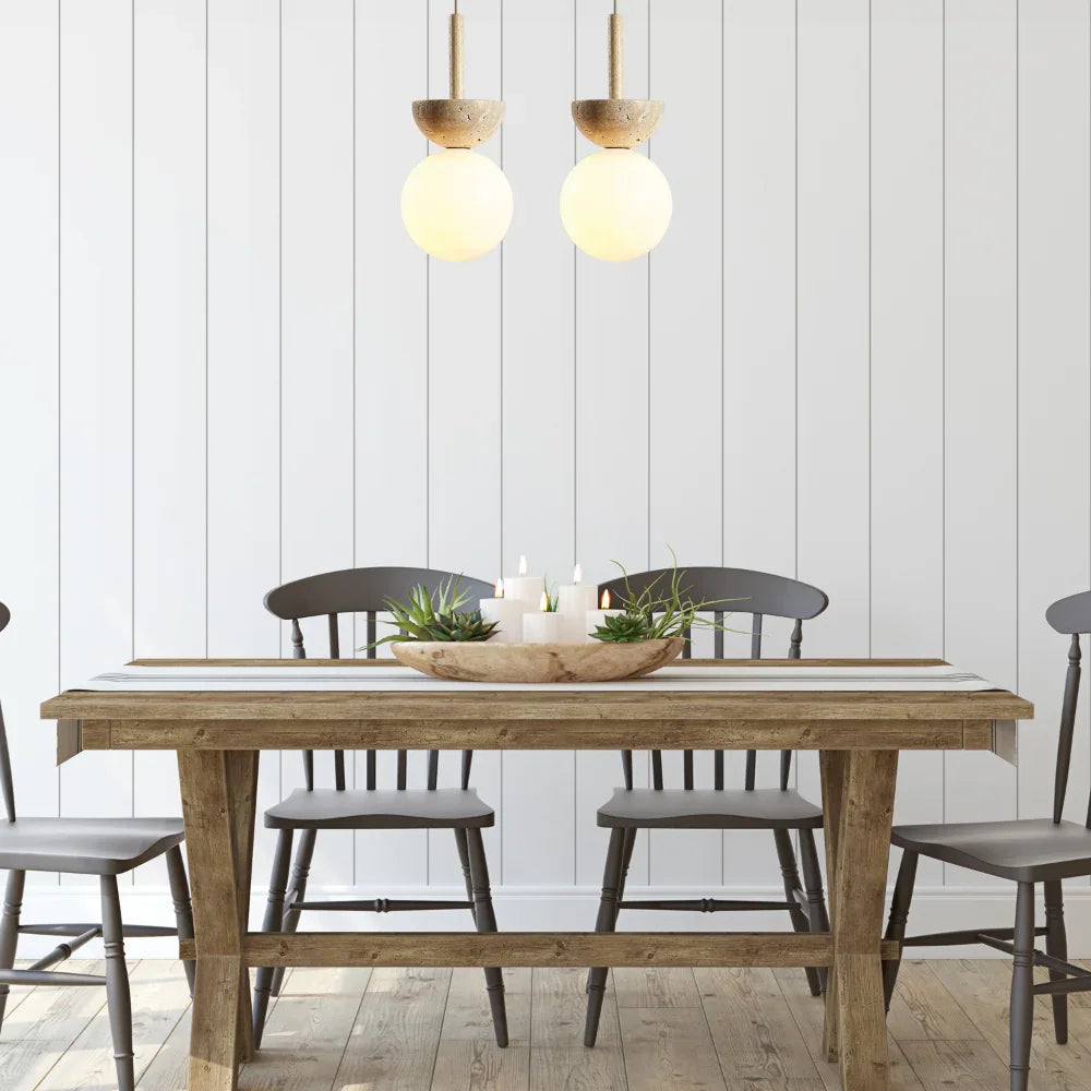 Brylisa Travertine Pendant Lamp