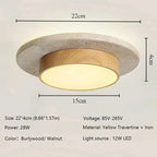 Brynosa Travertine Ceiling Lamp