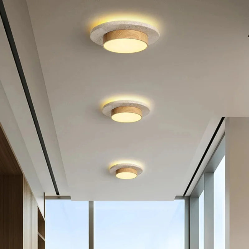 Brynosa Travertine Ceiling Lamp