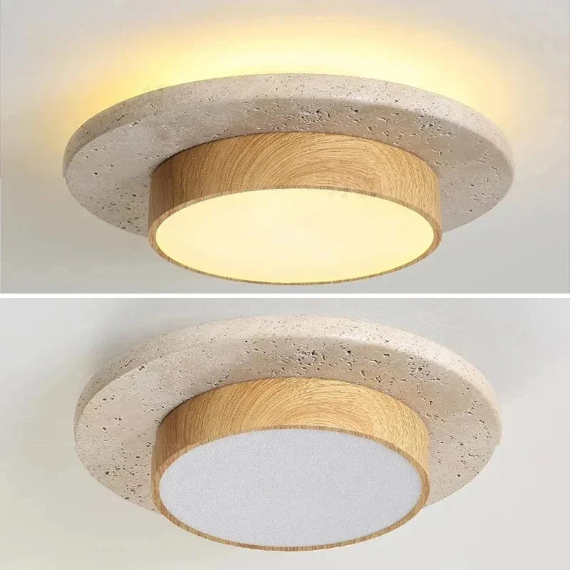 Brynosa Travertine Ceiling Lamp