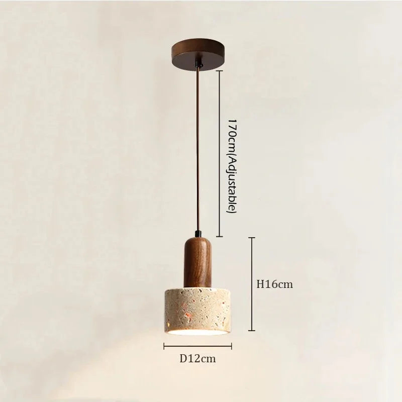 Bryrola Travertine Pendant Lamp