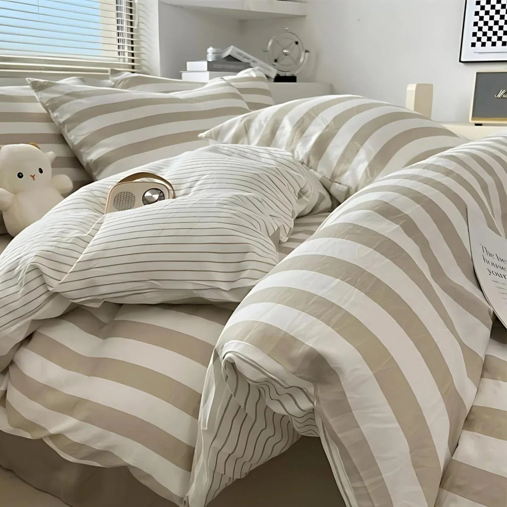 Brytona Striped Bedding Set