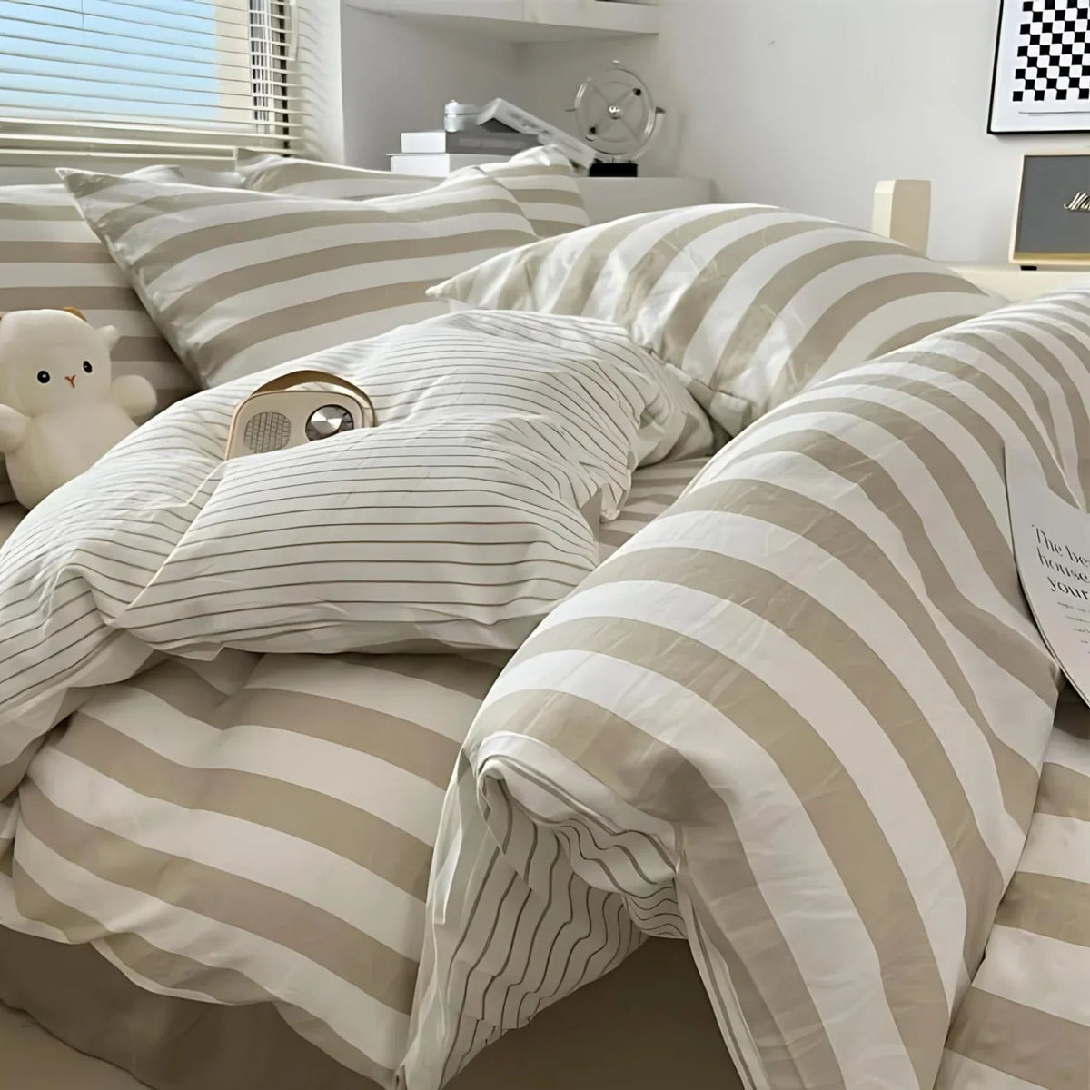 Brytona Striped Bedding Set
