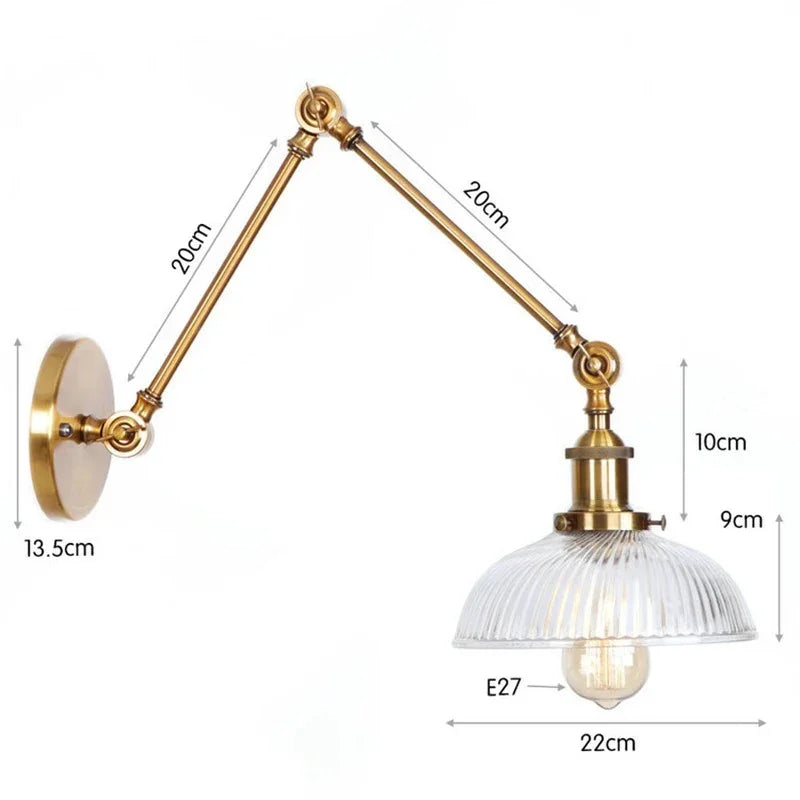 Calstova Glass Adjustable Wall Lamp
