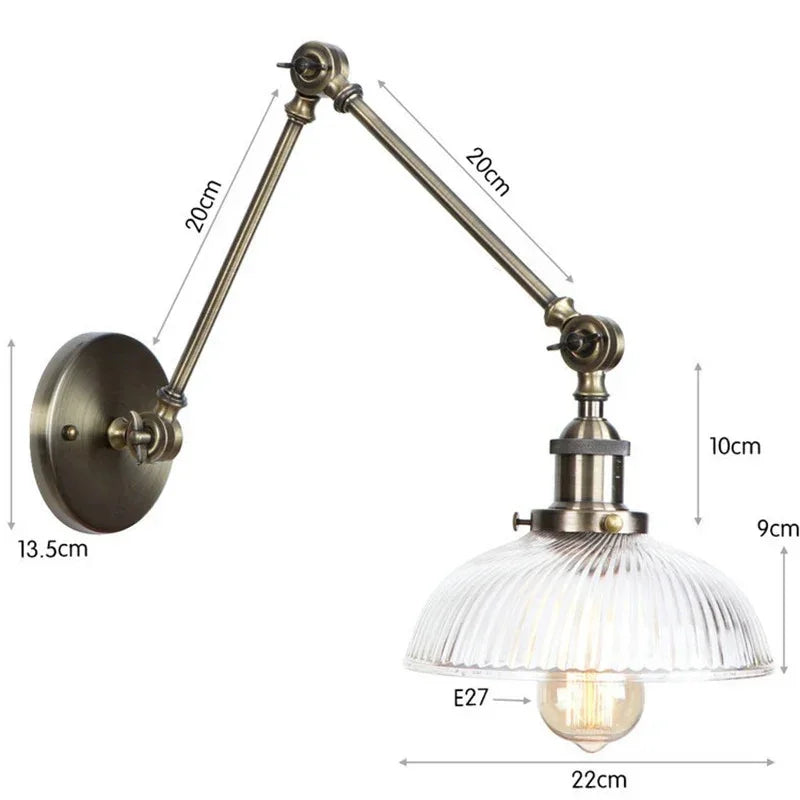 Calstova Glass Adjustable Wall Lamp