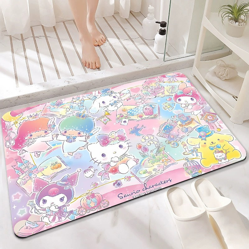 Cartoon Character Memory Foam Bath Mat | TheKanta