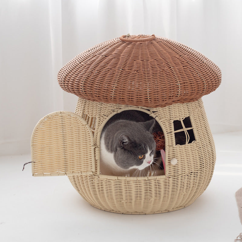 Cat House Woven Natural Fiber | TheKanta