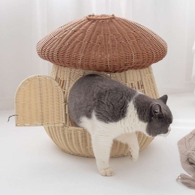Cat House Woven Natural Fiber | TheKanta