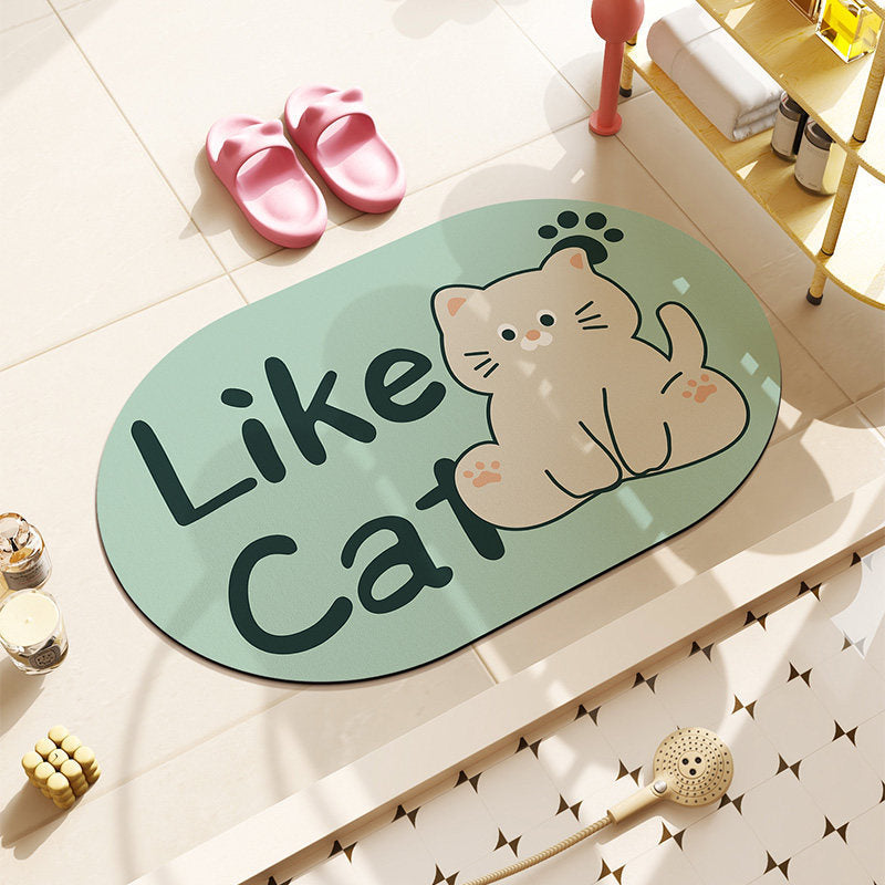 Cat-Themed Plush Bath Mat | TheKanta