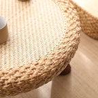 Chair Set Woven Natural Fiber Wood | TheKanta