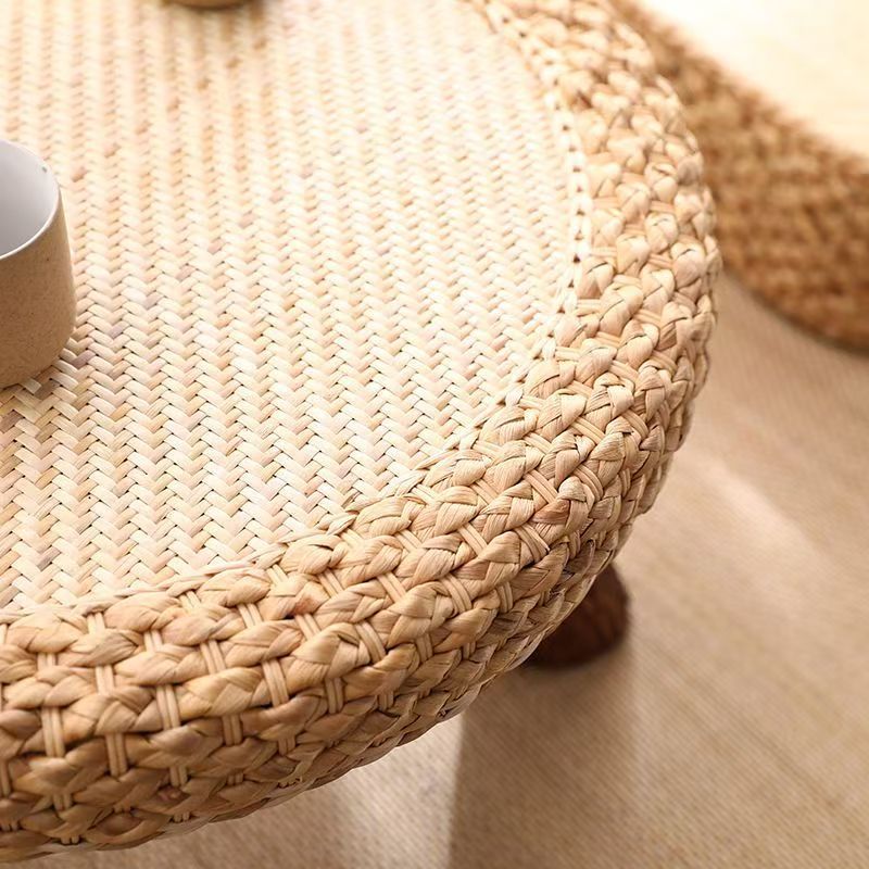 Chair Set Woven Natural Fiber Wood | TheKanta
