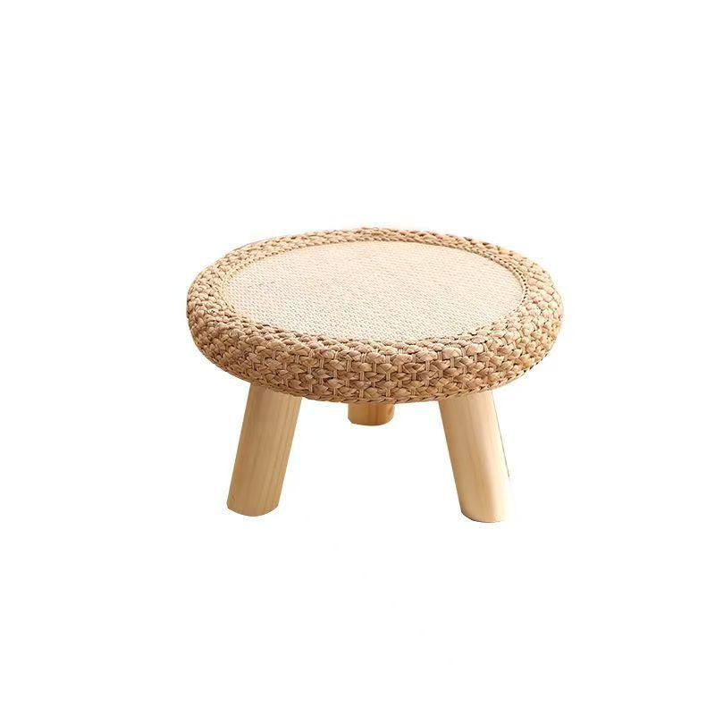 Chair Set Woven Natural Fiber Wood | TheKanta
