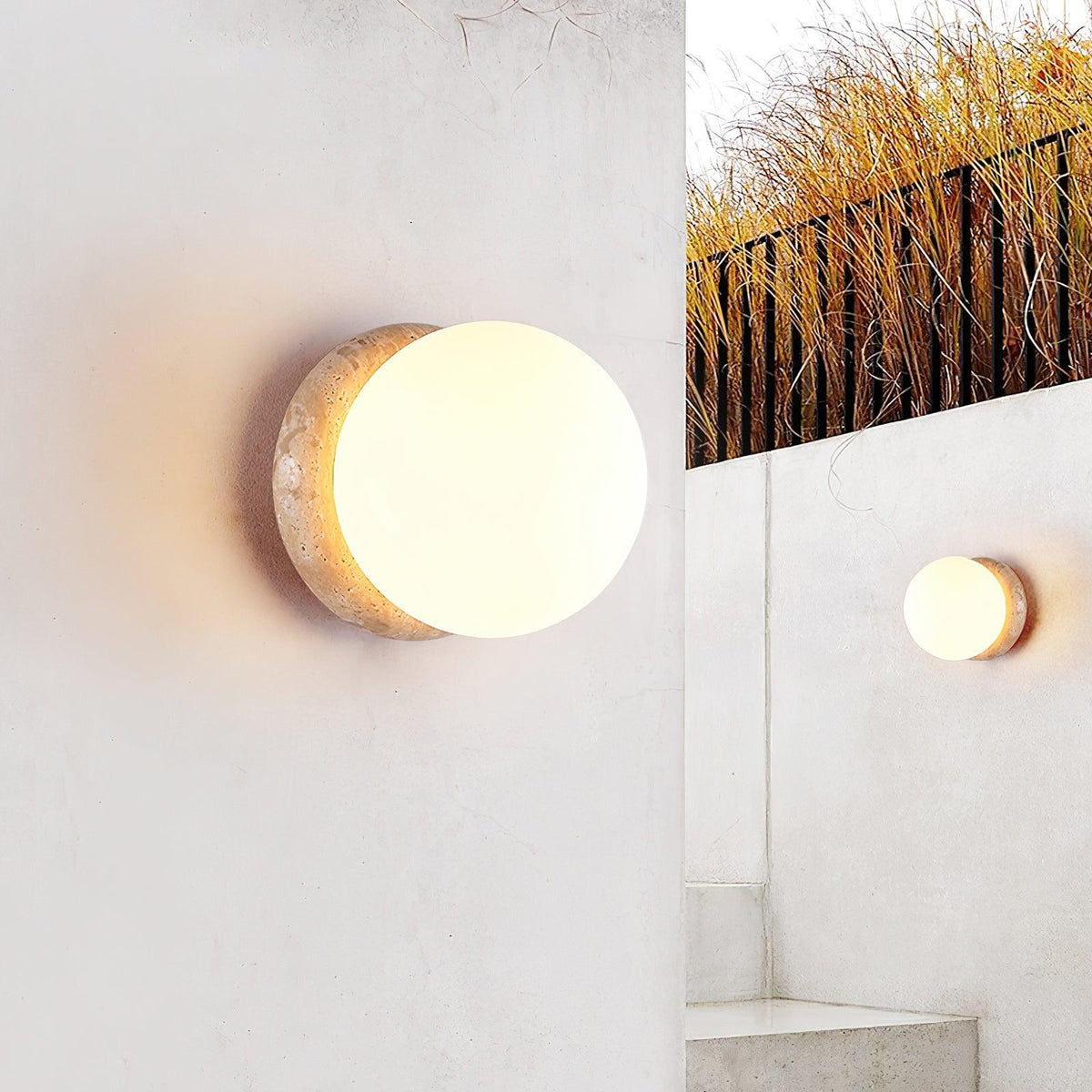 Cloveworth Travertine Wall Light