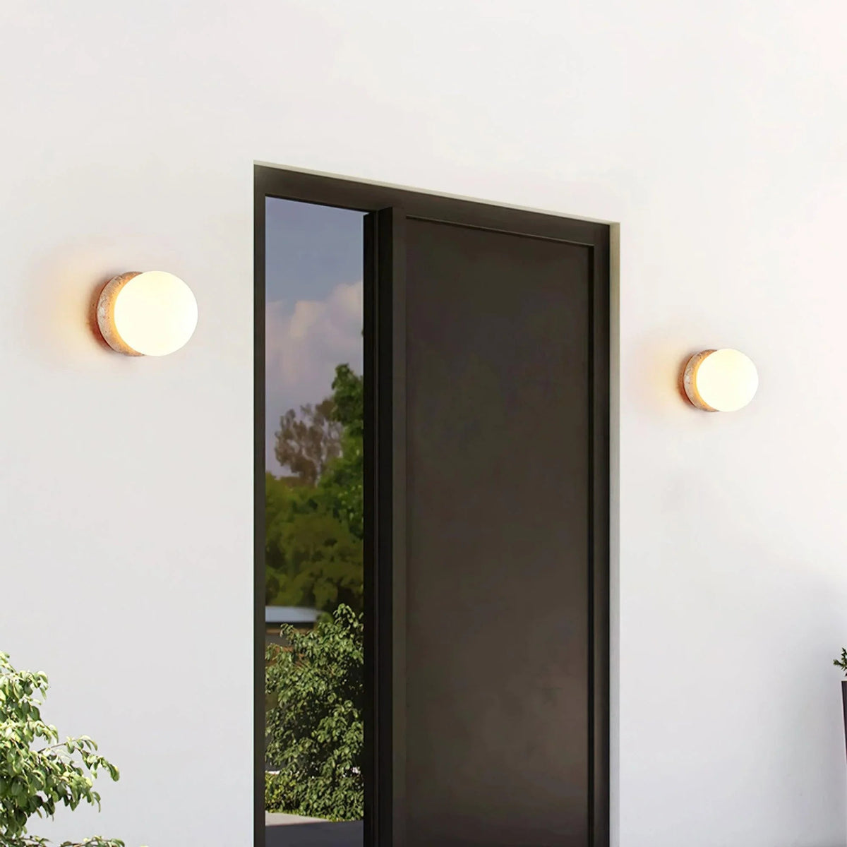 Cloveworth Travertine Wall Light