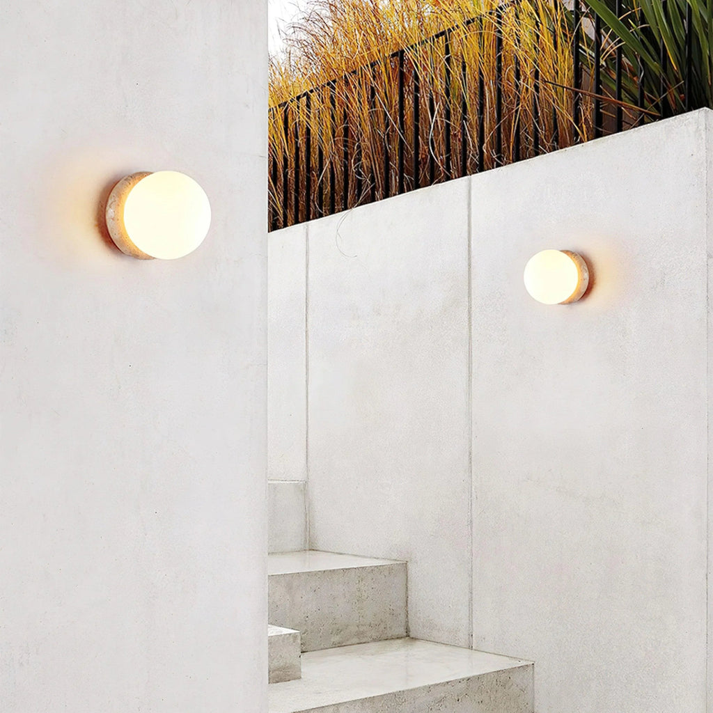 Cloveworth Travertine Wall Light