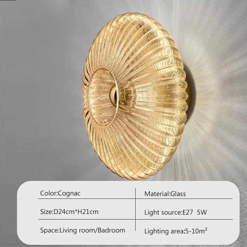 Corvura Wall Lamp - Glass