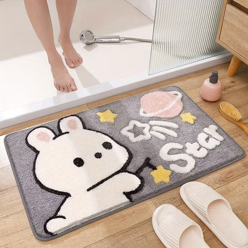 Cute Bunny Shaped Decorative Area Rug | TheKanta