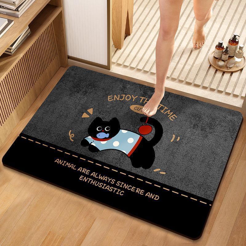 Cute Dog-Themed Decorative Bathroom Mat | TheKanta