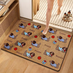 Cute Dog-Themed Decorative Bathroom Mat | TheKanta