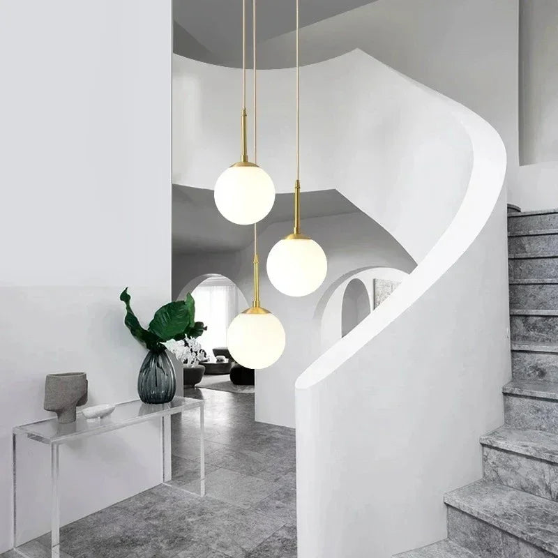 Dalruna Glass Ball Pendant Lamp