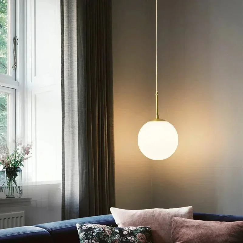 Dalruna Glass Ball Pendant Lamp