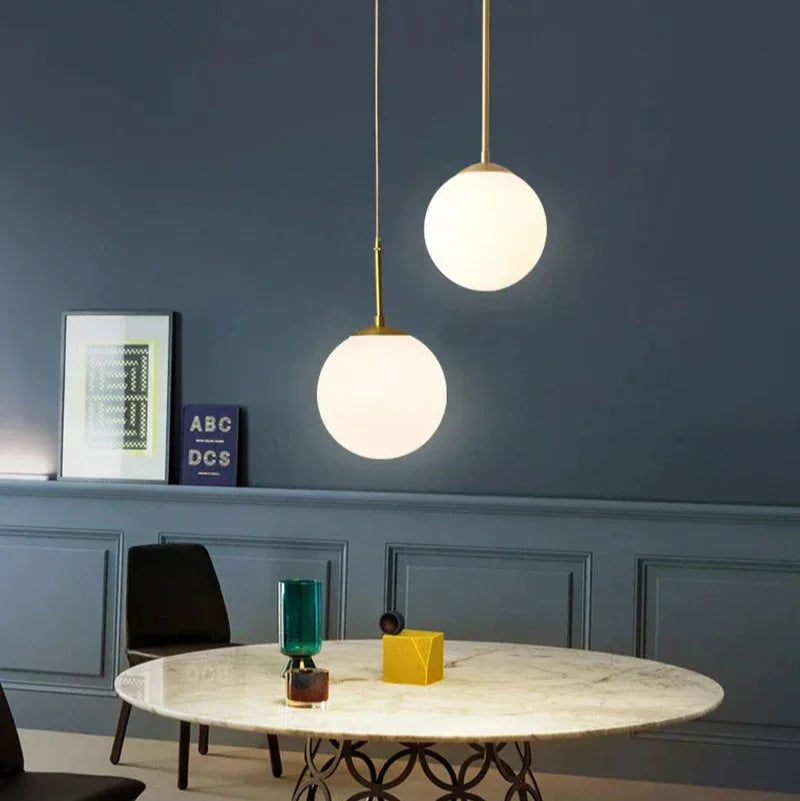 Dalruna Glass Ball Pendant Lamp