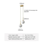 Dalruna Glass Ball Pendant Lamp