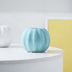 Decorative Ceramic Vase with Modern Ribbed Design | TheKanta