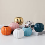 Decorative Ceramic Vase with Modern Ribbed Design | TheKanta