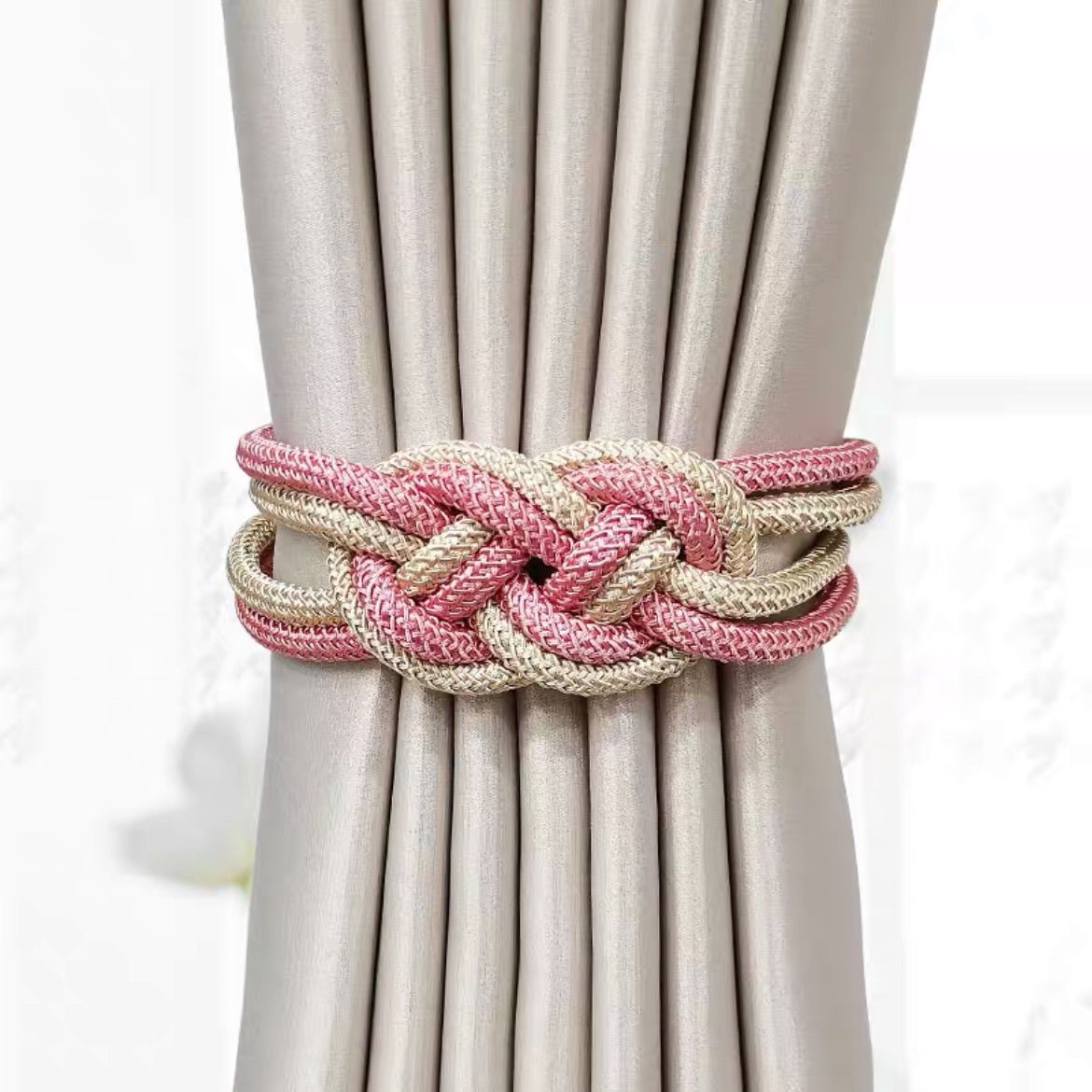 Decorative Curtain Tieback with Braided Design | TheKanta